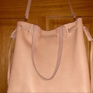 Madewell Medium Drawstring 100% real Leather Tote